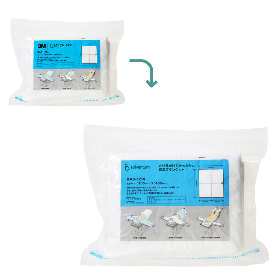 Transition to Solventum™ Heat Retain Blanket, KAB-1214 - Front, Center, In Packaging (1C1)