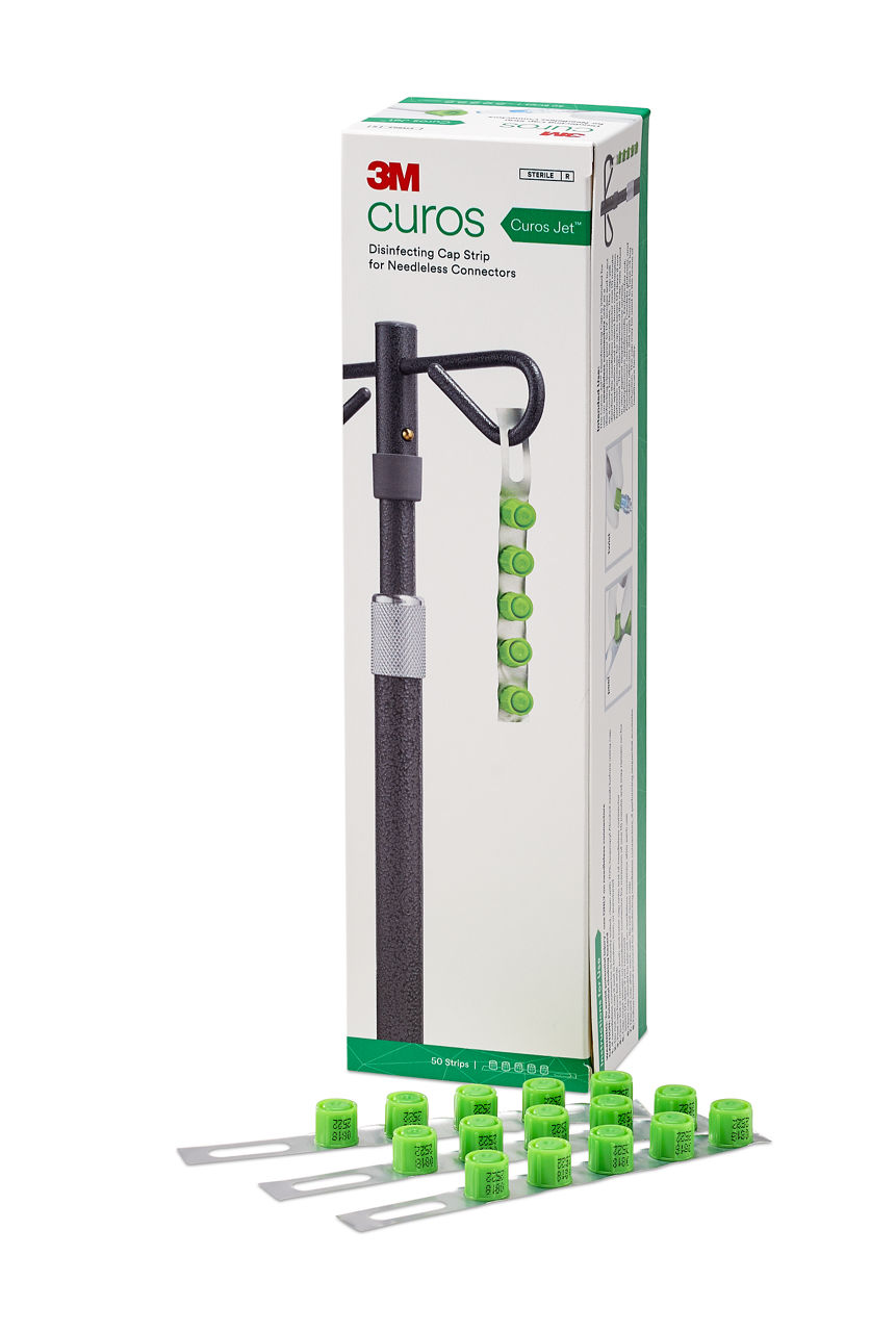 3M™ Curos Jet™ Disinfecting Cap Strip for Needleless Connectors CFJ5-250