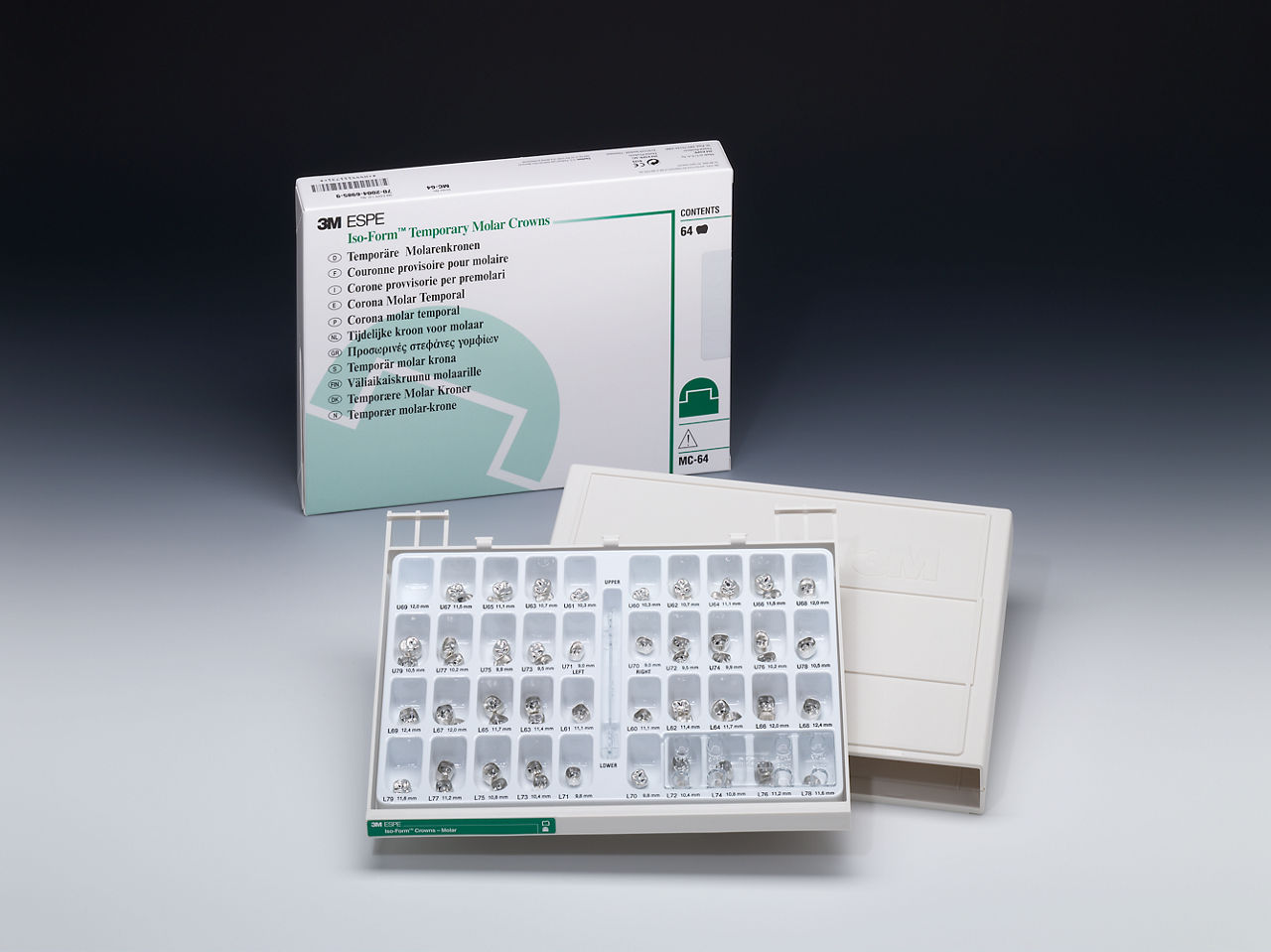 Iso Form molar crown set Packshot