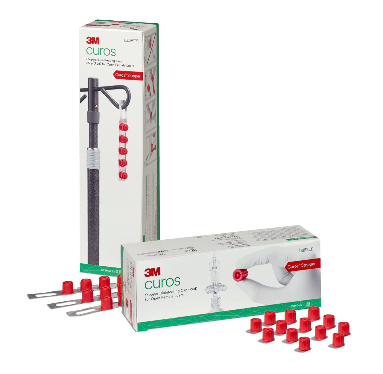 3M™ Curos™ Stopper Disinfecting Cap for Open Female Luers, CS Series