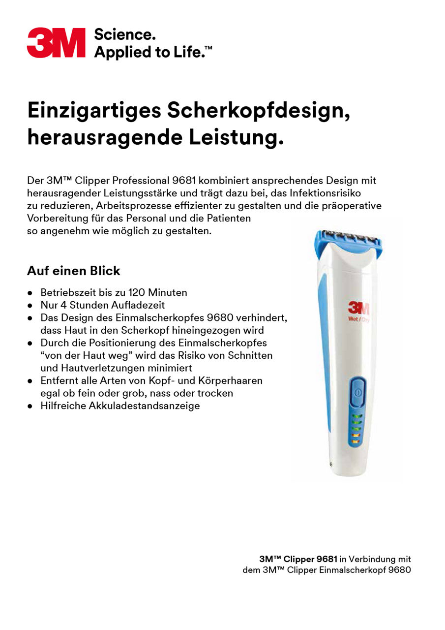 3M™ Clipper Professional 9681 2-Pager DACH-de