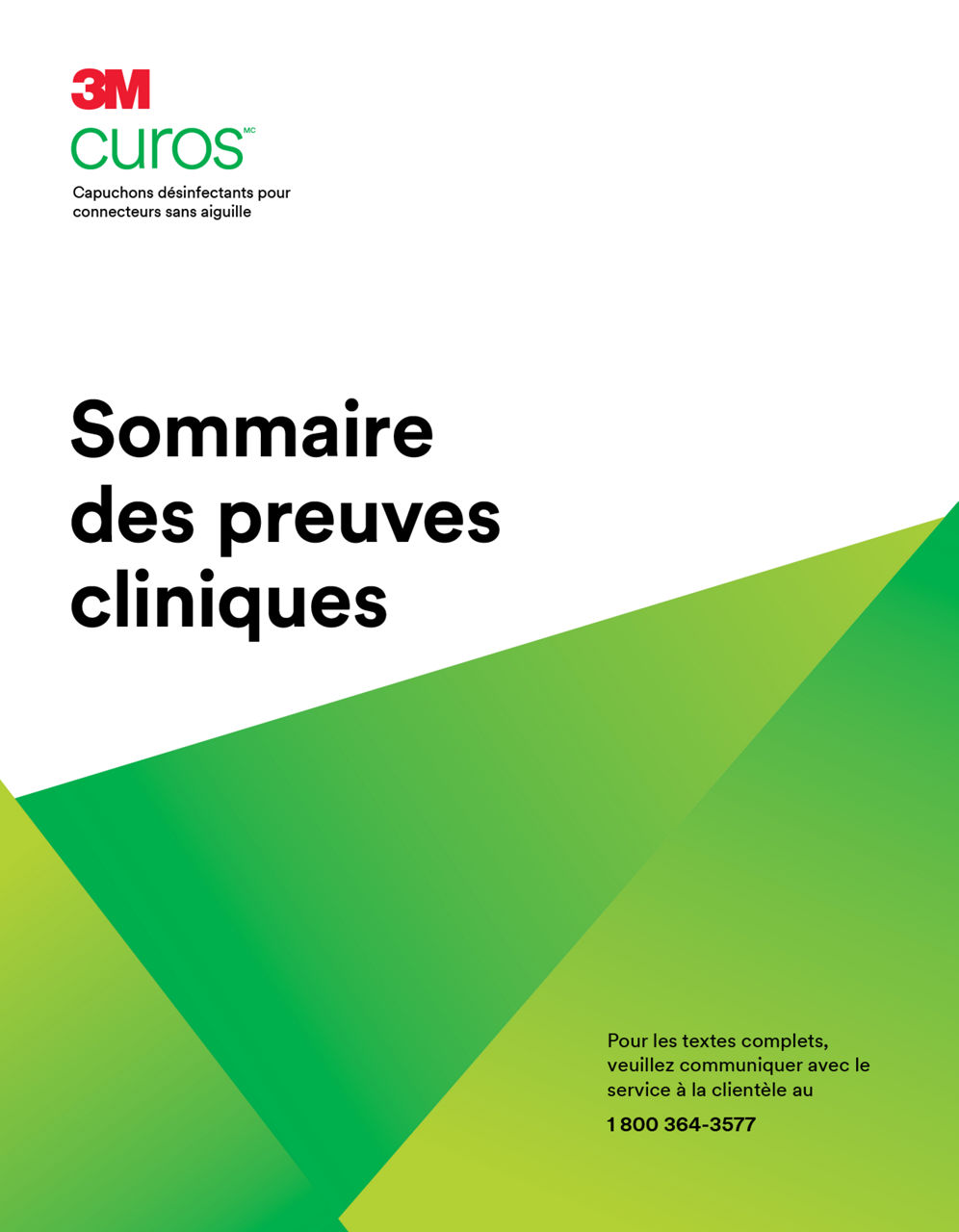3M™ Curos™ Sommaire des preuves cliniques