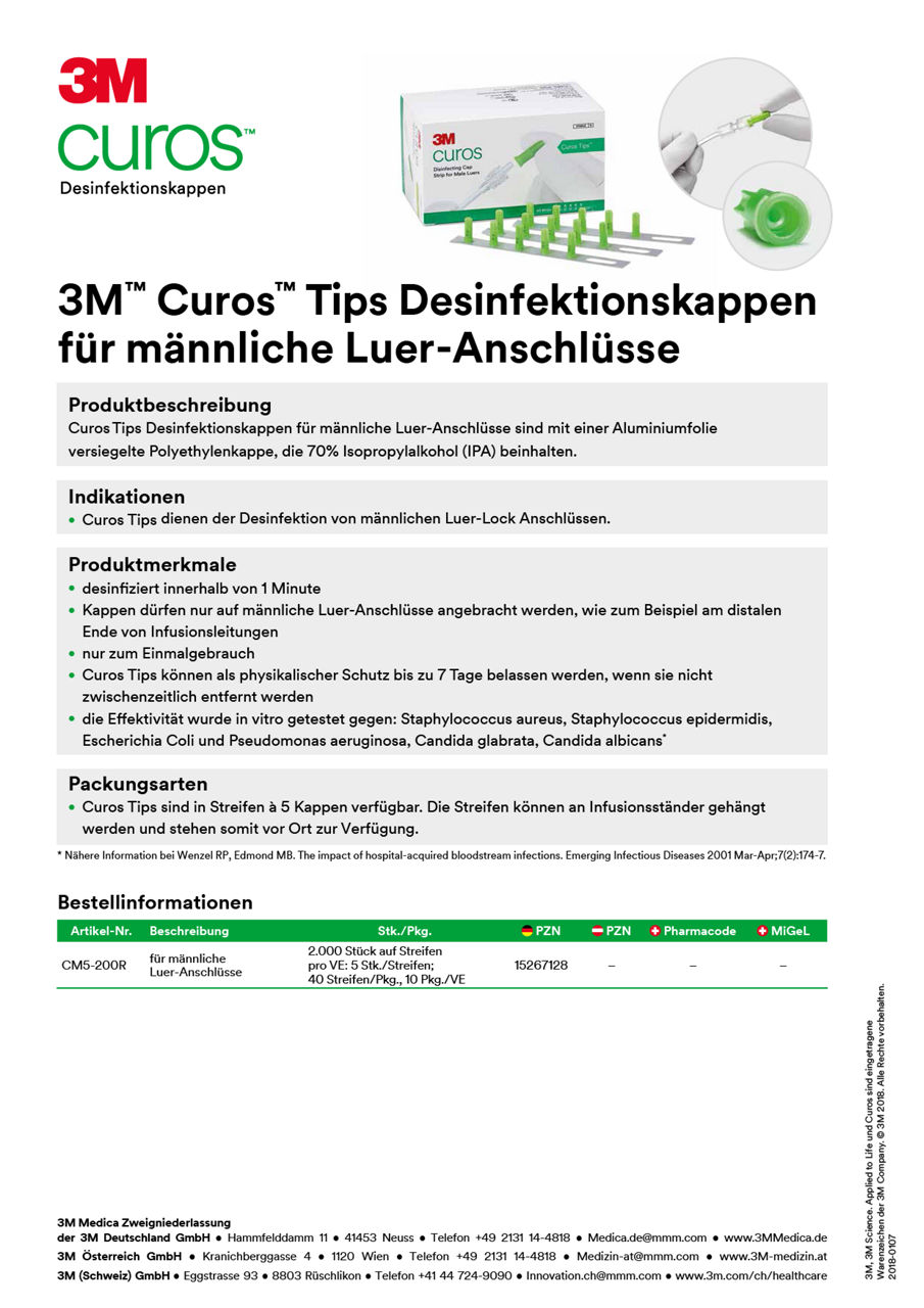 3M™ Curos™ Tips Produktdatenblatt