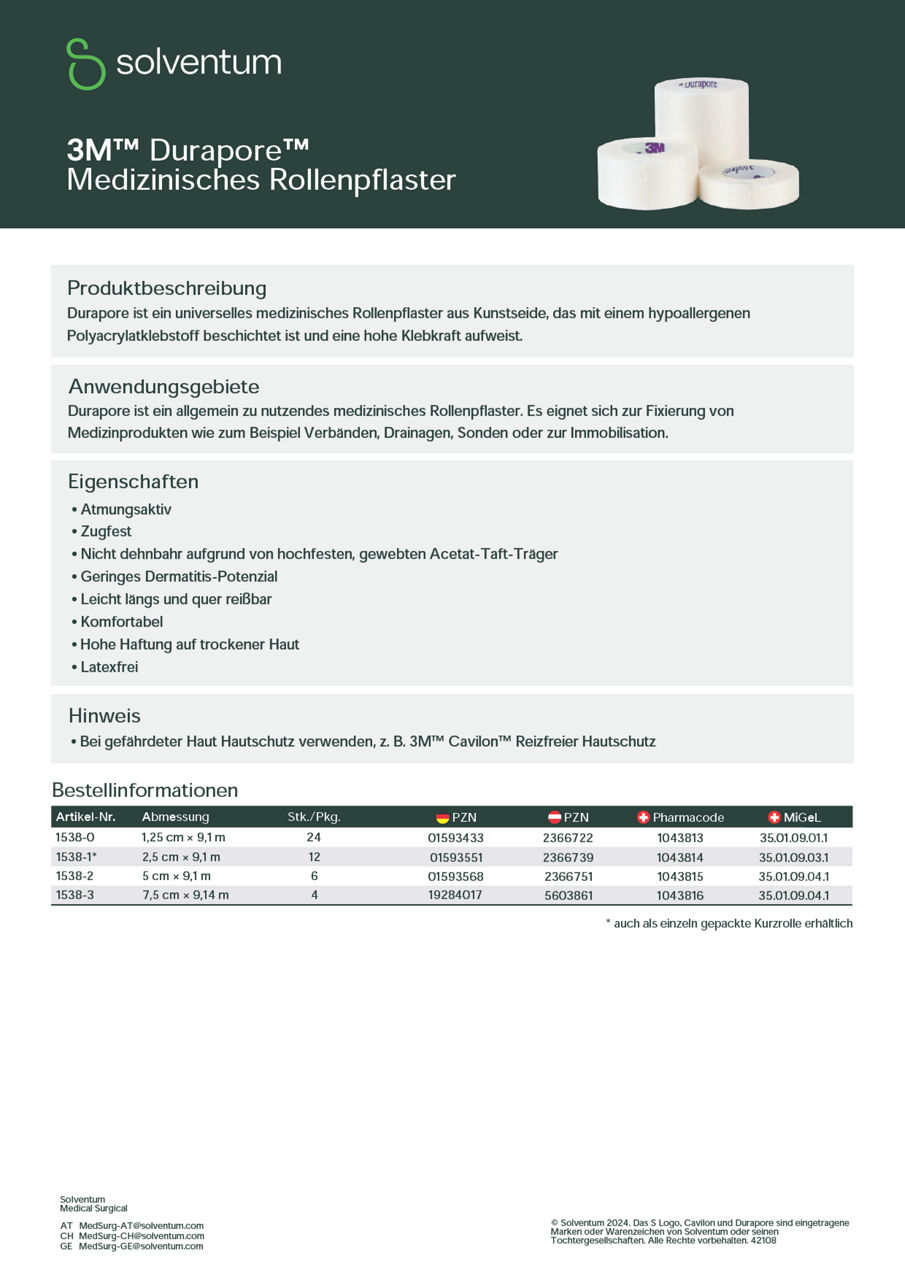 3M™ Durapore™ Onepager DACH-de