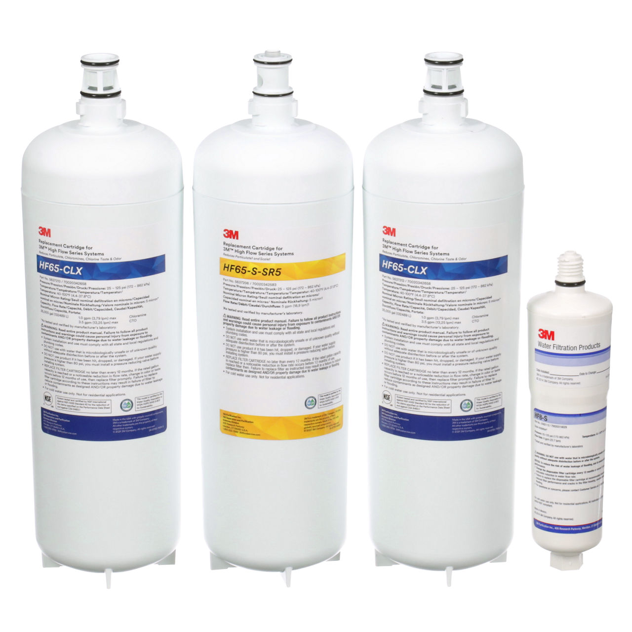 3M™ Dual Flow Series Water Filter Cartridge CARTPAK-DF265-CLX, 5613832, 5 um NOM, 1/Case