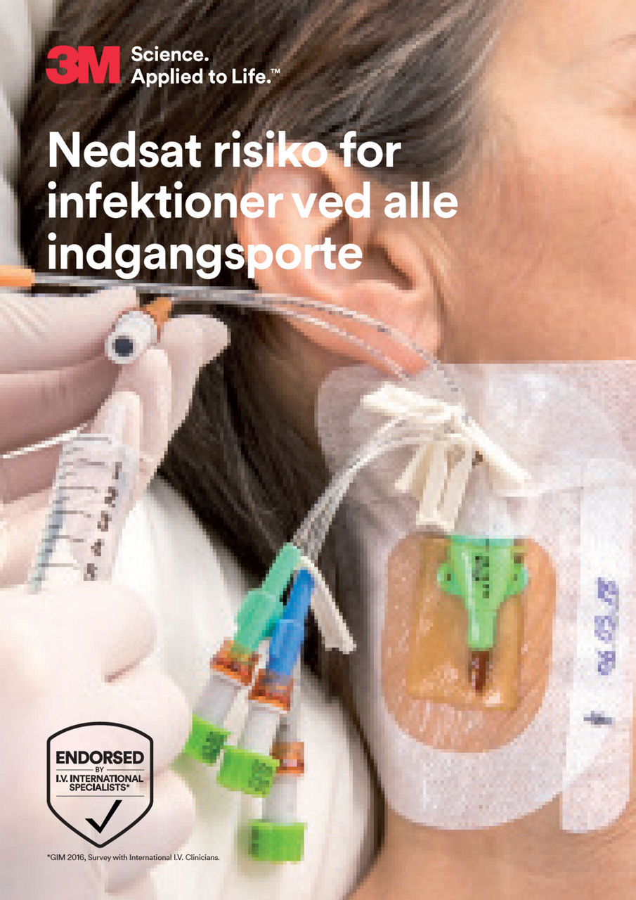 3M™ TegadermTM CHG klorhexidinglukonat IV-forbinding Antimikrobiel beskyttelse Extraluminal