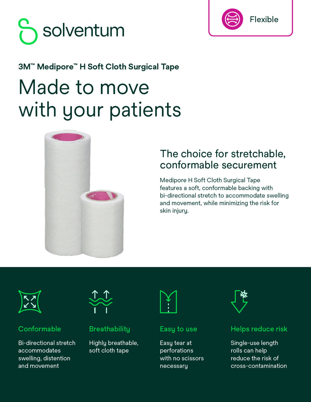 Medipore™ H Soft Cloth Surgical Tape Sell Sheet