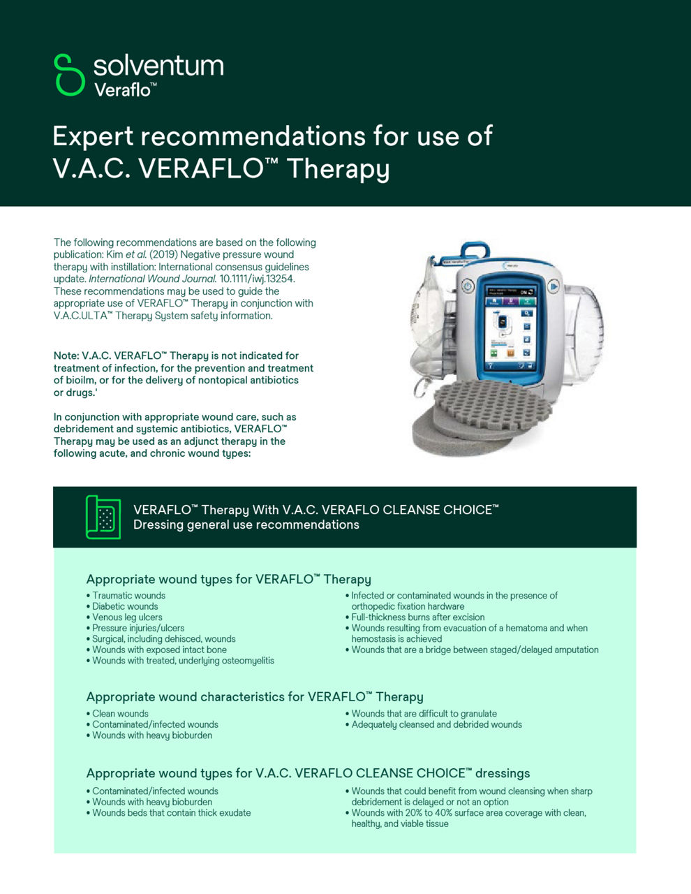 Expert Recommendations for use of vac
