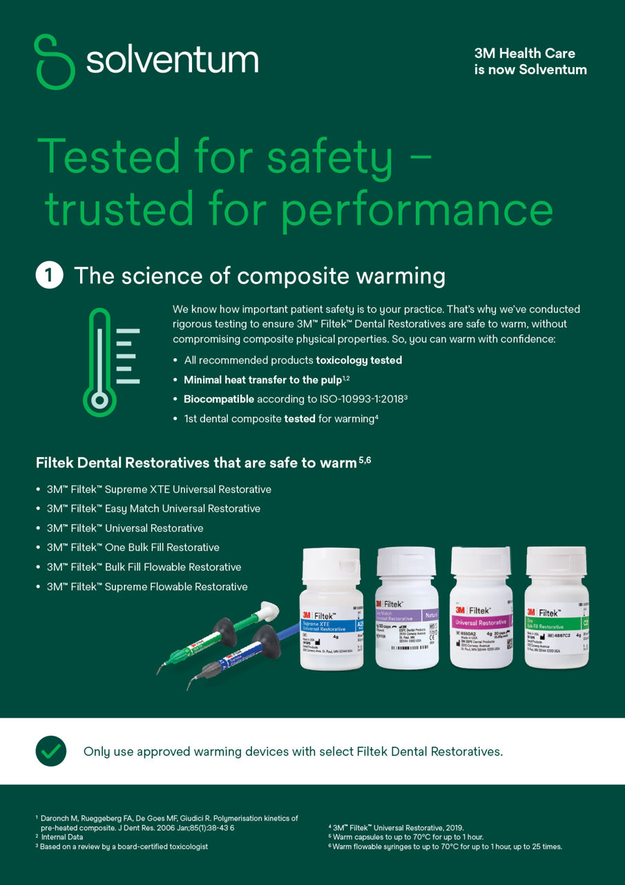 Proven Safe Warming for Filtek™ Composites