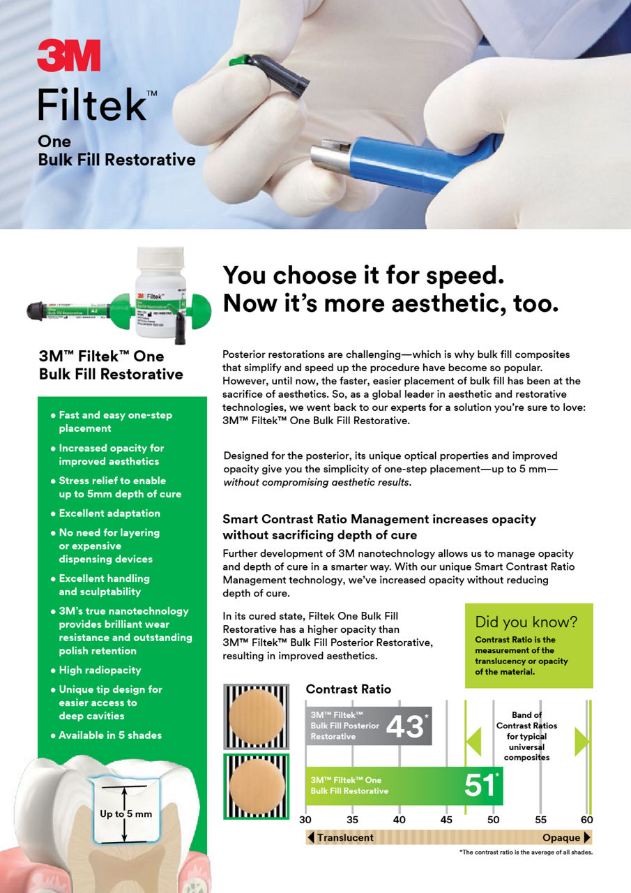 Filtekâ„¢ One Bulk Fill Restorative