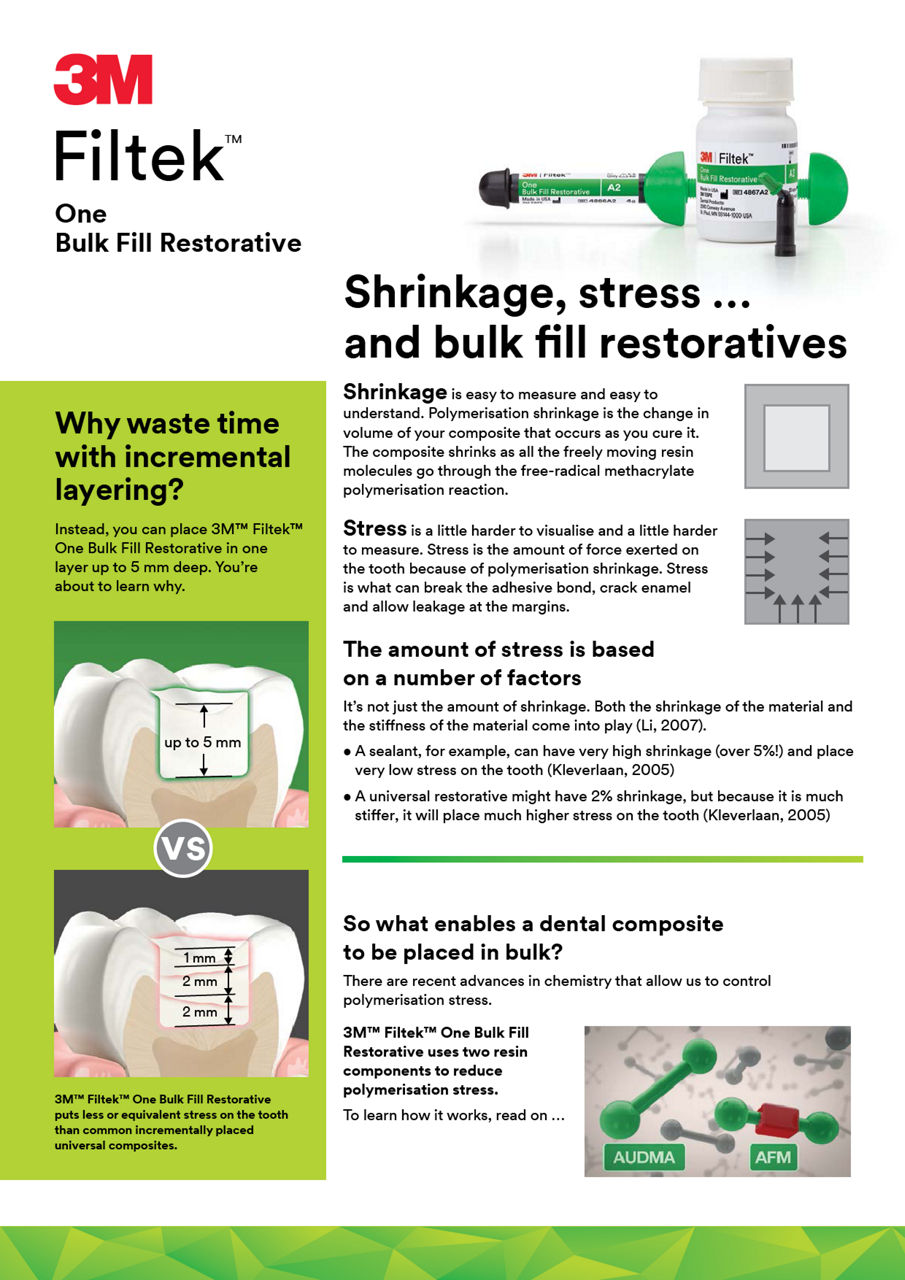 Filtekâ„¢ One Bulk Fill - Stress Education