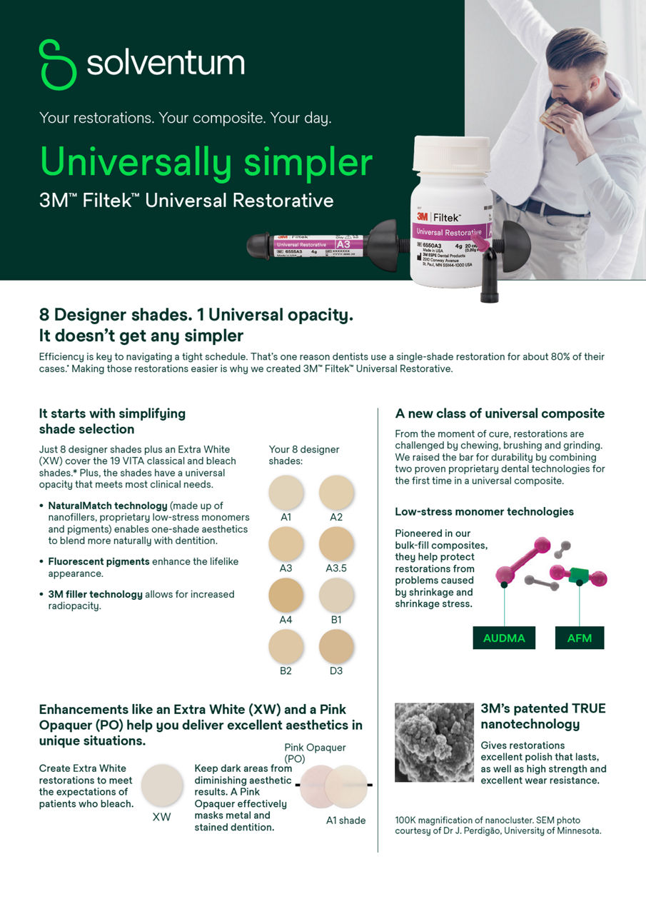 Filtek™ Universal Restorative Flyer