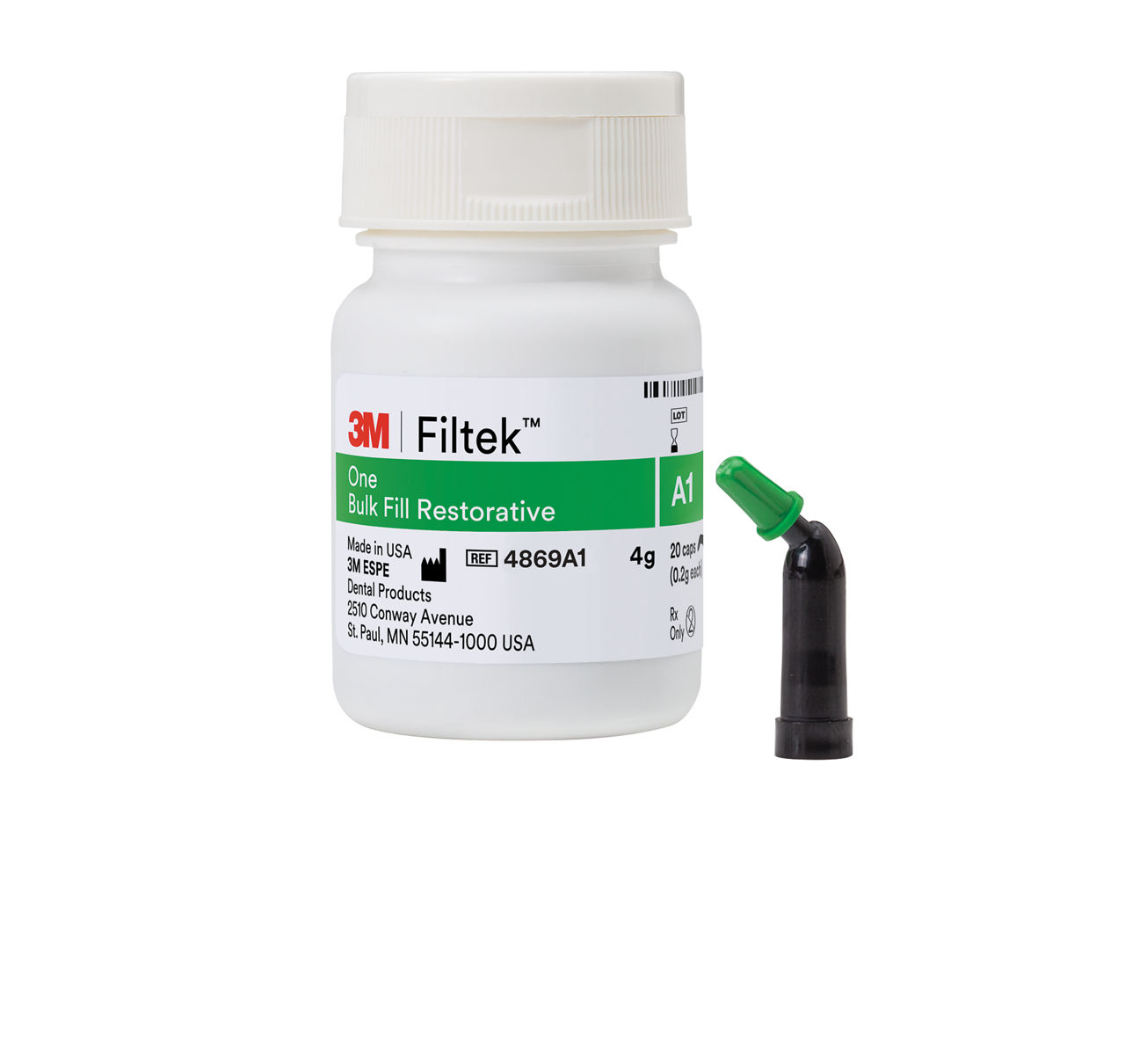 3M™ Filtek™ Onebulk 大窩洞充填複合樹脂 4869A1, 20 - 0.2g, 膠囊型