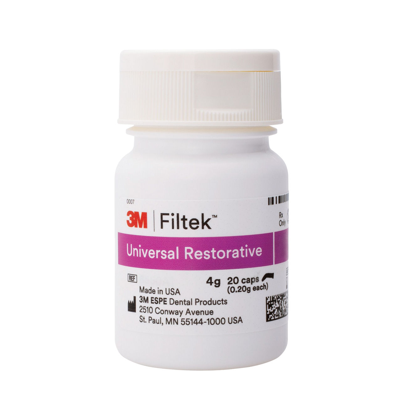 3M™ Filtek™ Universal Restorative, 6550XW, XW, 0.2 g, Capsule, 20/BT, 1 BT/BAG, 10 BAG/CS