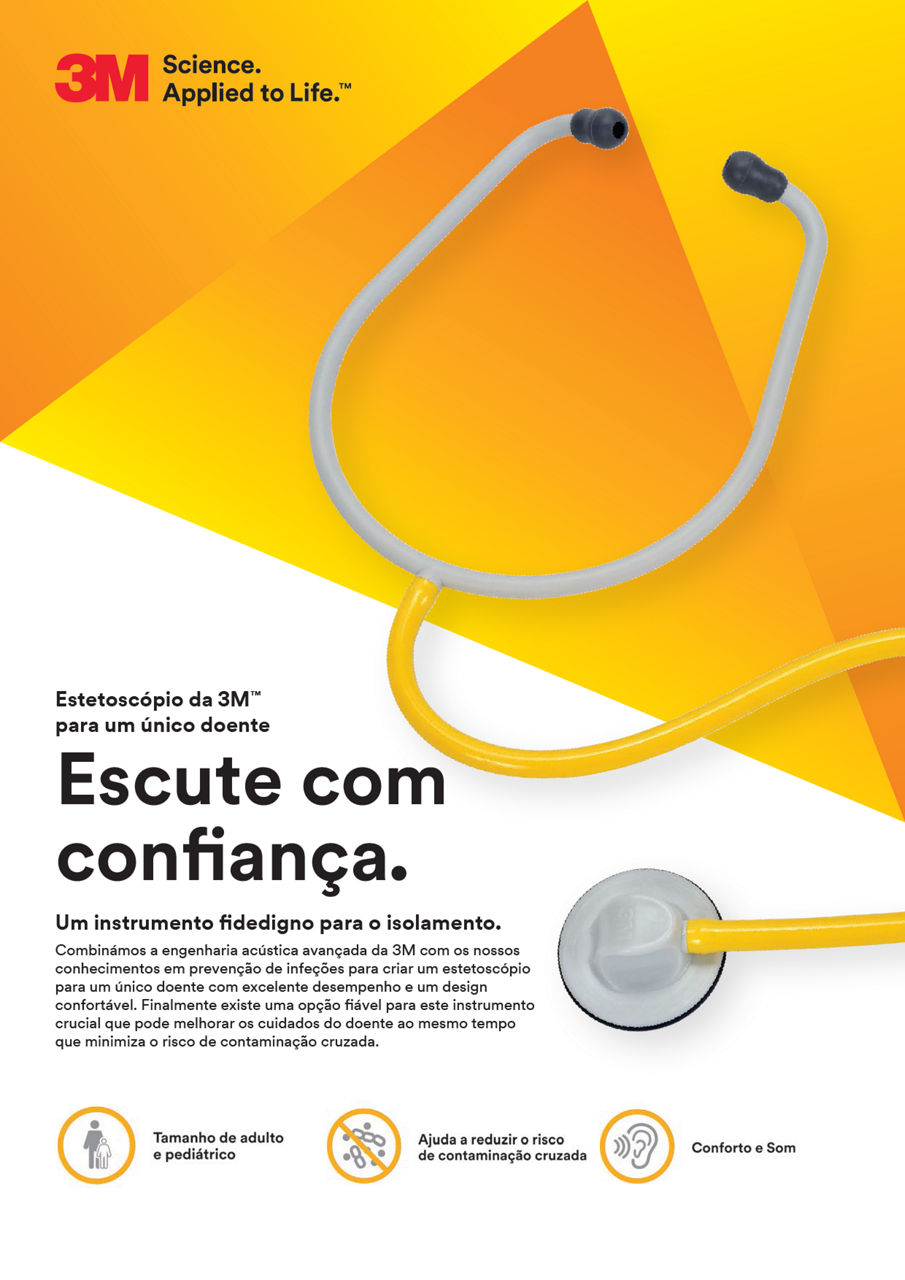 Folha de venda de estetoscópio para paciente único Littmann