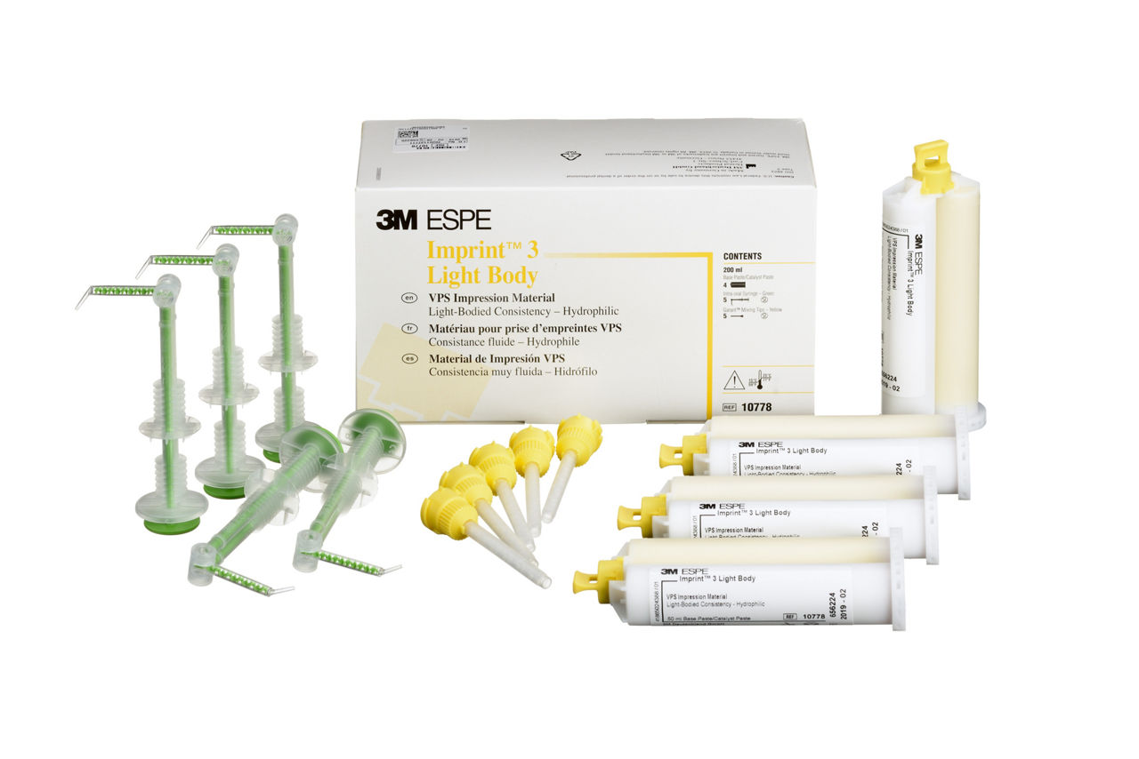 3M™ インプリント™ 3 印象材 ライトボディ, 10778, 4 本/箱