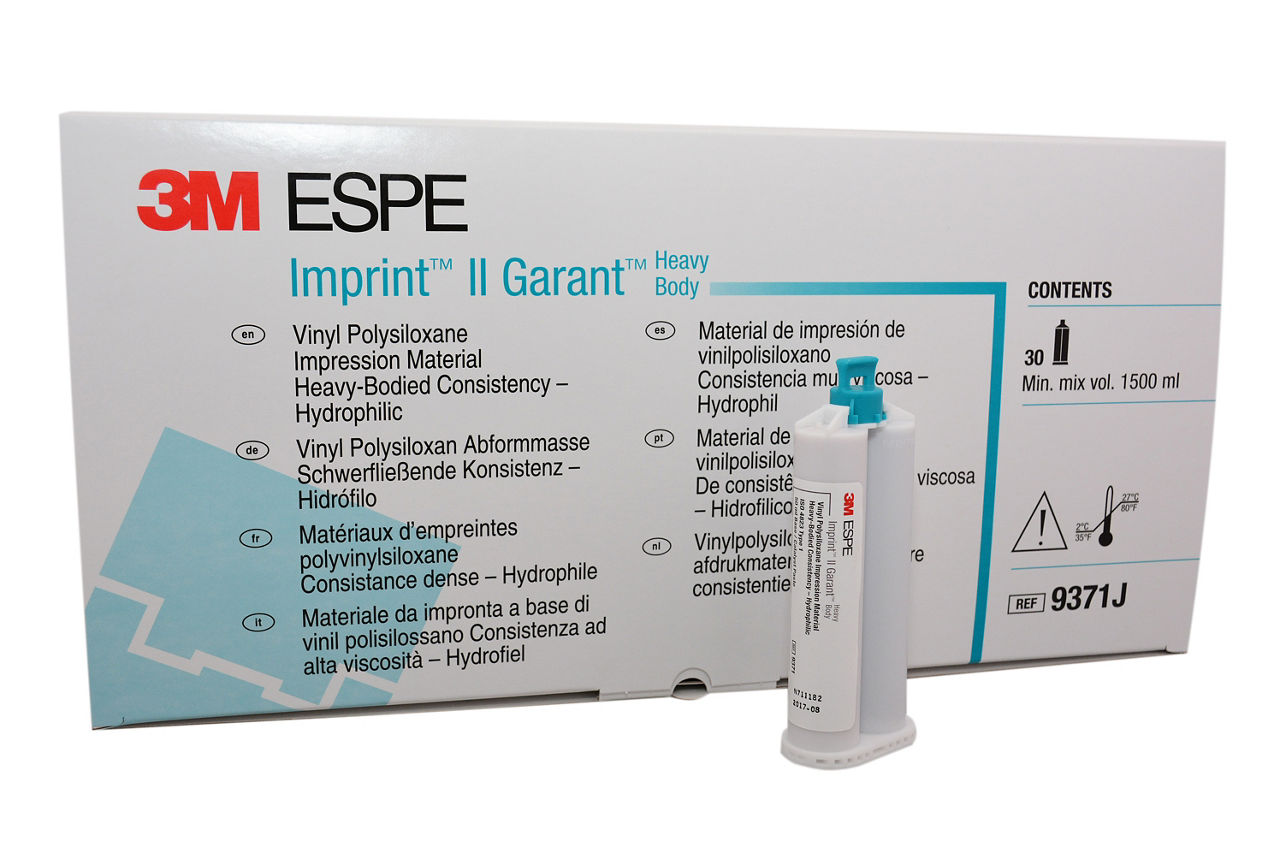 3M™ インプリント™ 2 印象材 ヘビー ボディ, 9371, 4 本/箱