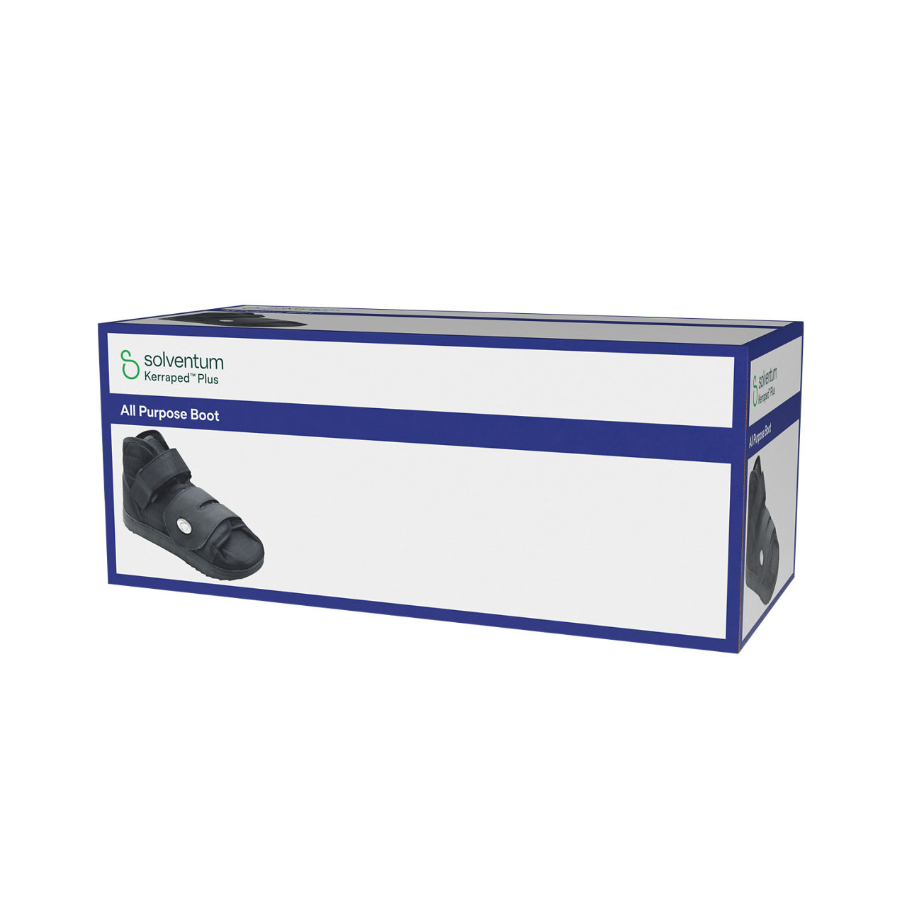 Solventum™ Kerraped™ Plus All-purpose Boot, KPP2, Medium (7-8), 1/CAR,12 CAR/CS, 12/CS - Front, Right, In Packaging (1R1)