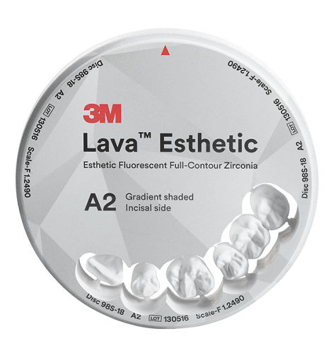 3M™ Lava™ Esthetic Fluorescent Full-Contour Zirconia Disc