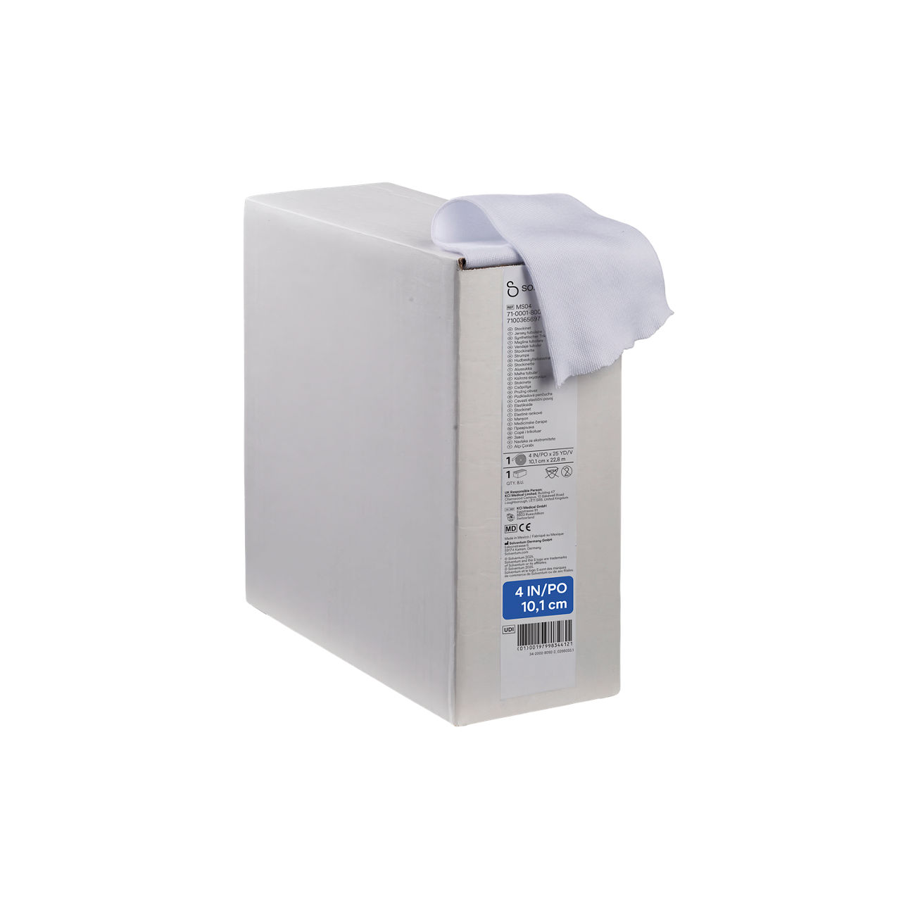 Solventum™ Synthetic Cast Stockinet, MS04 - Front, Left, In Packaging (1L1)