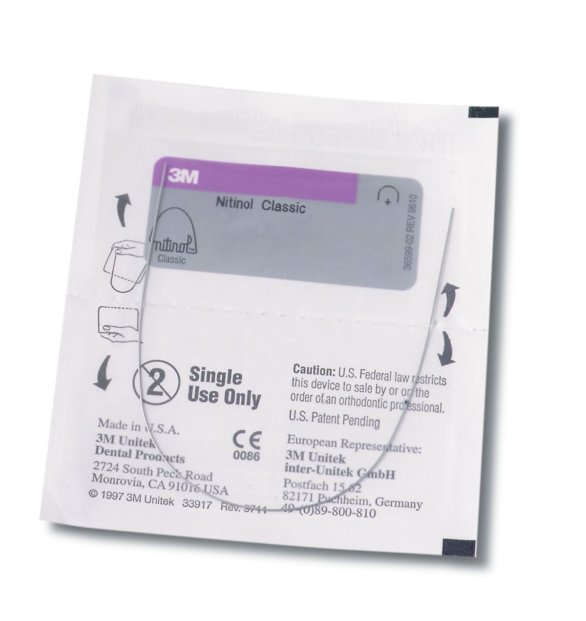 3M Unitek Nitinol Classic Orthodontic Archwire