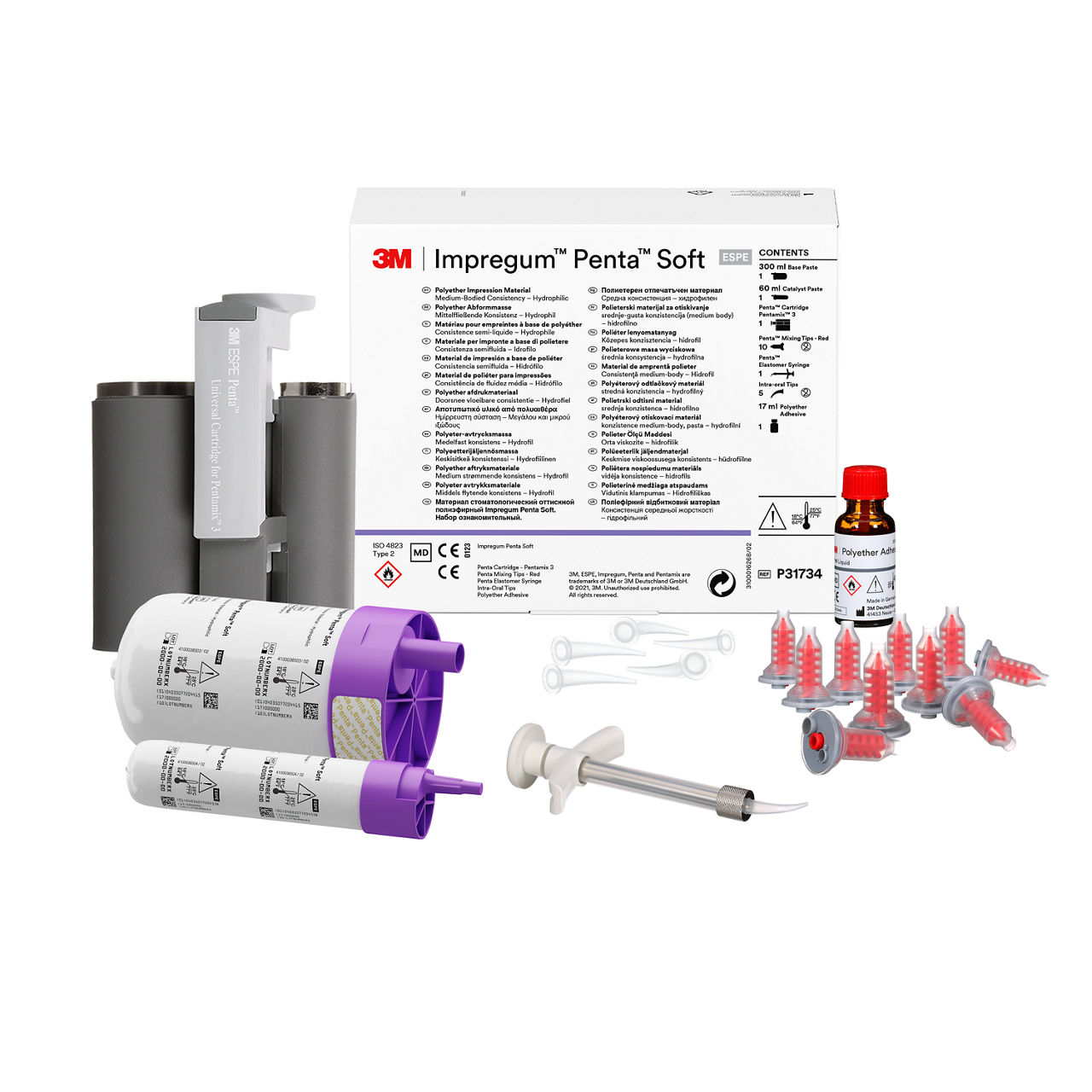 3M™ Impregum™ Penta™ Soft Polyether Impression Material Intro Kit,P31734, Medium Body