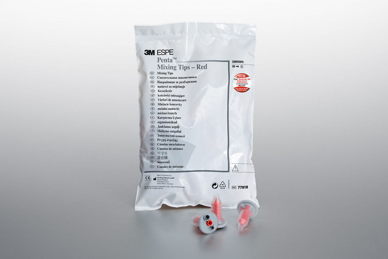 3M™ Penta™ Mixing Tips Refill, Red, 77919, 30 Tips