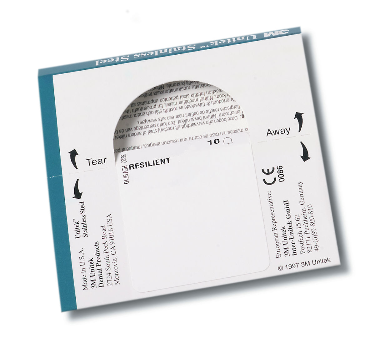 3M™ Unitek™ Permachrome Resilient Archwire, pack