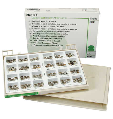 3M™ Stainless Steel Crowns for Permanent Molar