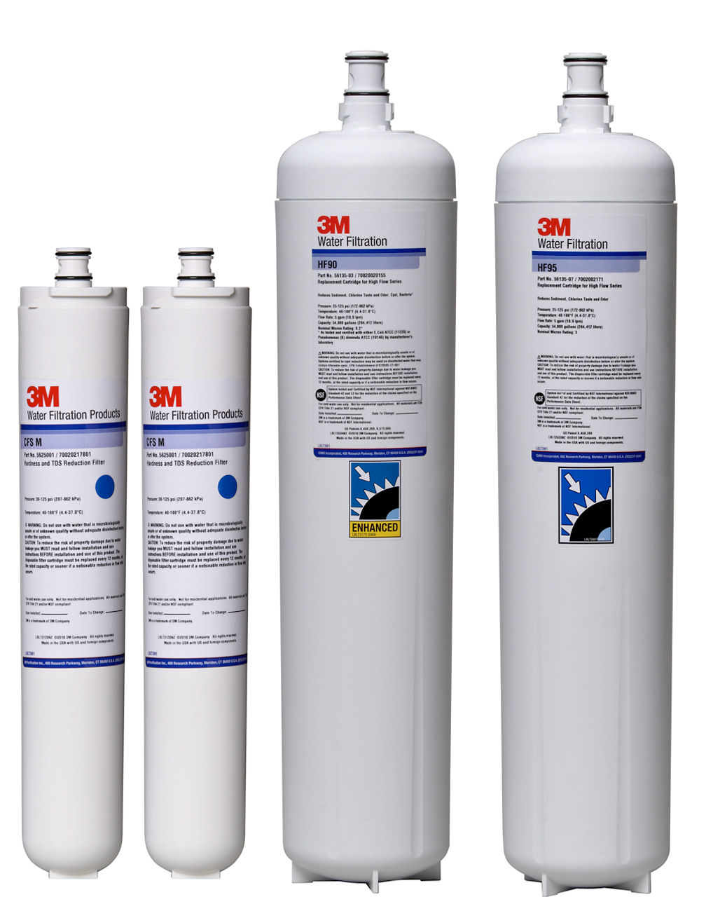 ผลิตภัณฑ์ รุ่น 3M™ Water Filtration Products Model TFS450 Reverse Osmosis Membrane, Pre & Post Filters Replacement Cartridge Cartpak Kit, 5624801