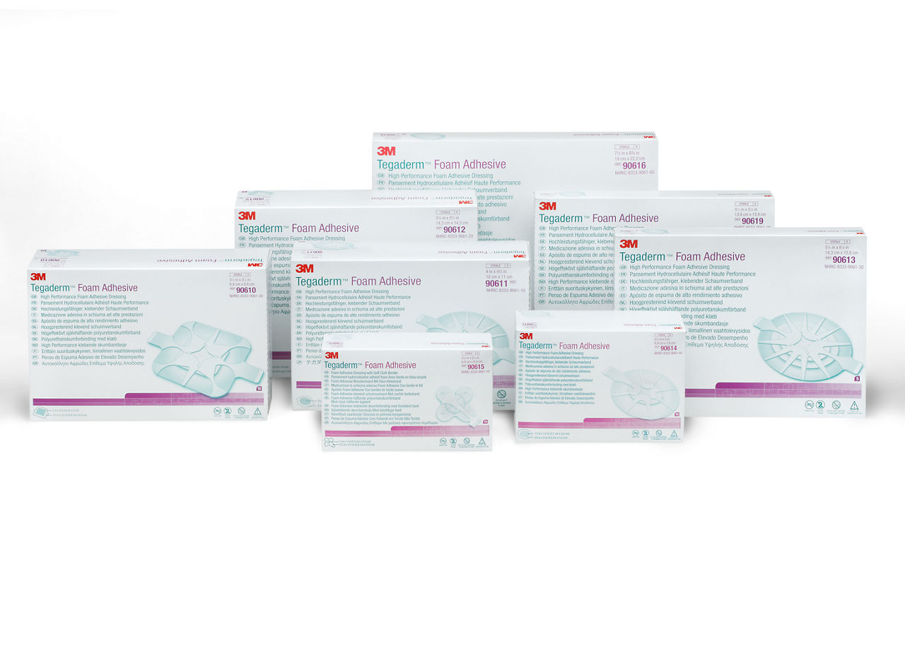 3M™ Tegaderm™ High Performance Foam Adhesive Dressing 16010, Mini-wrap, 6 IN X 10.125 IN Sheets Bulk 500 EA/CS