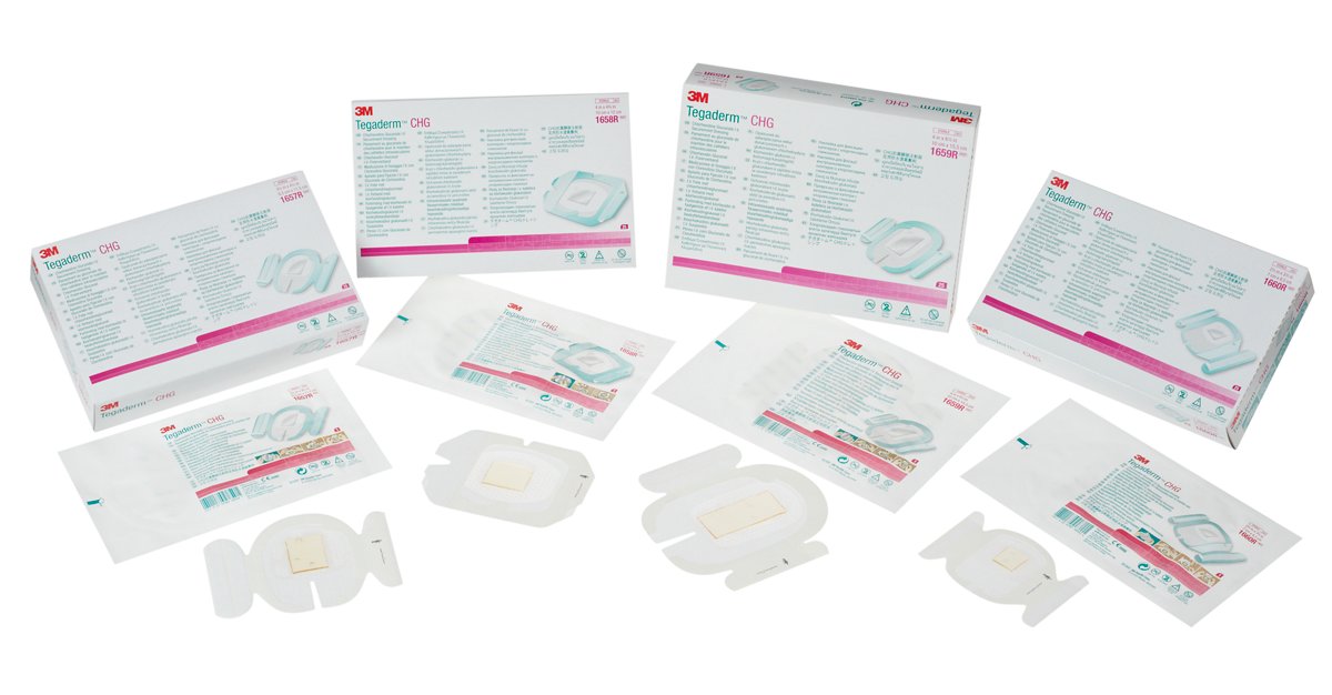 Tegaderm CHG I.V. Securement Dressing, Antimicrobial