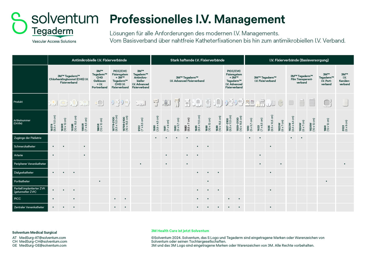 Produktübersicht professionelles IV Management