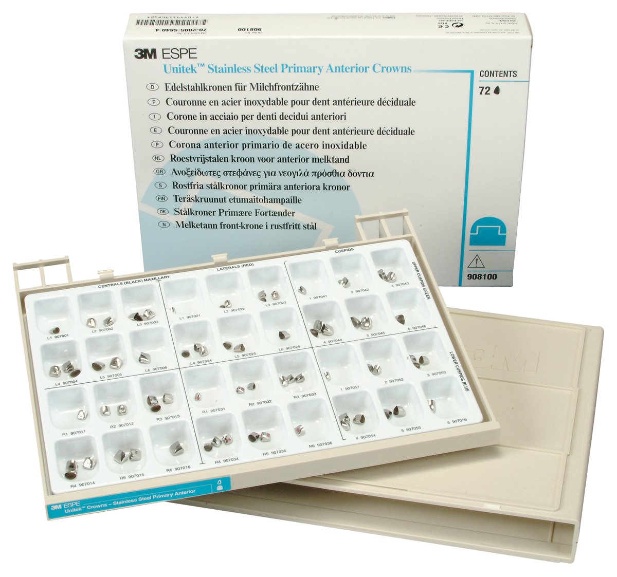 3M Unitek Stainless Steel Primary Anterior Crowns Kit