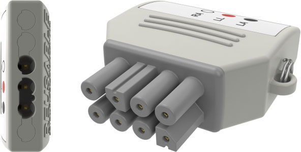 Yokemate LWS® 3-Lead Universal Adapter for Nihon Kohden brand monitor,YMA3NK