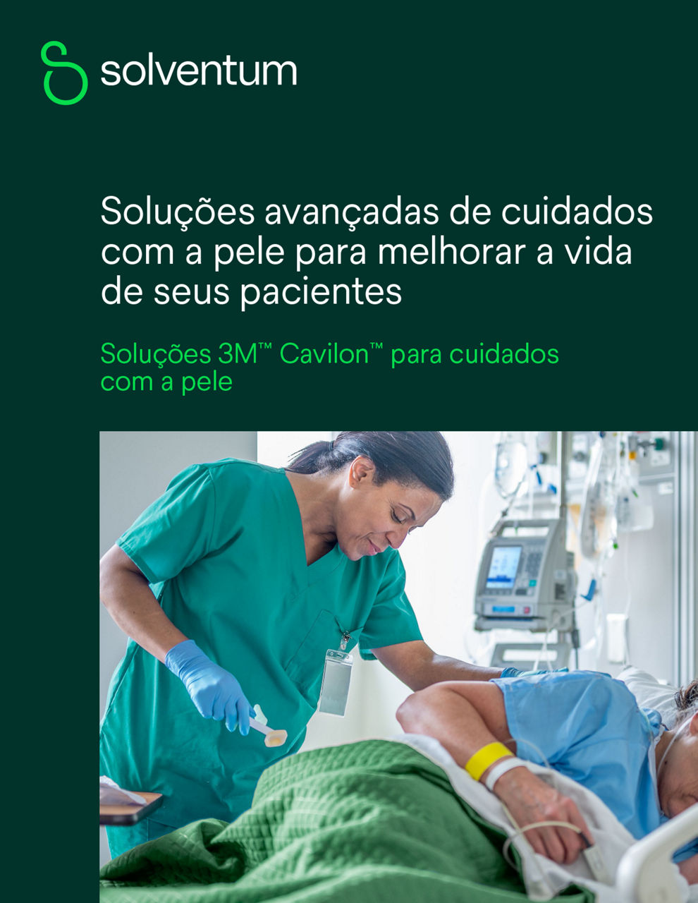 Pré-visualização da capa do folheto de proteção da pele com filme barreira Cavilon No Sting para locais de inserção de cateter IV