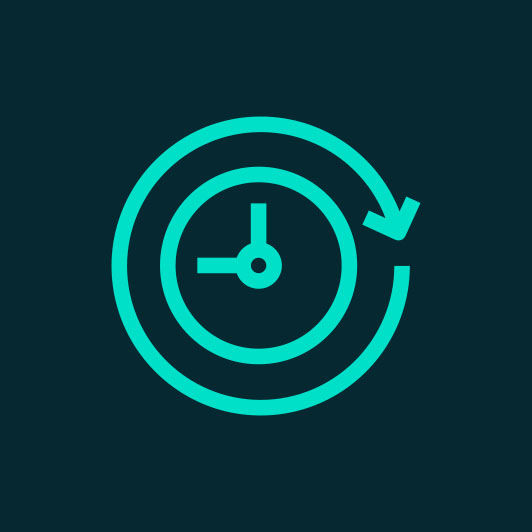 Icon representing lasting performance of Aqua-Pure