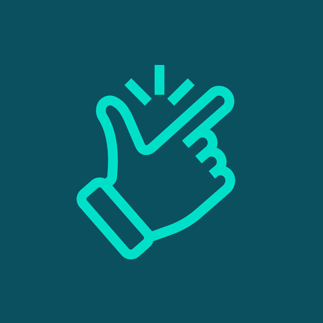 Icon of snapping fingers