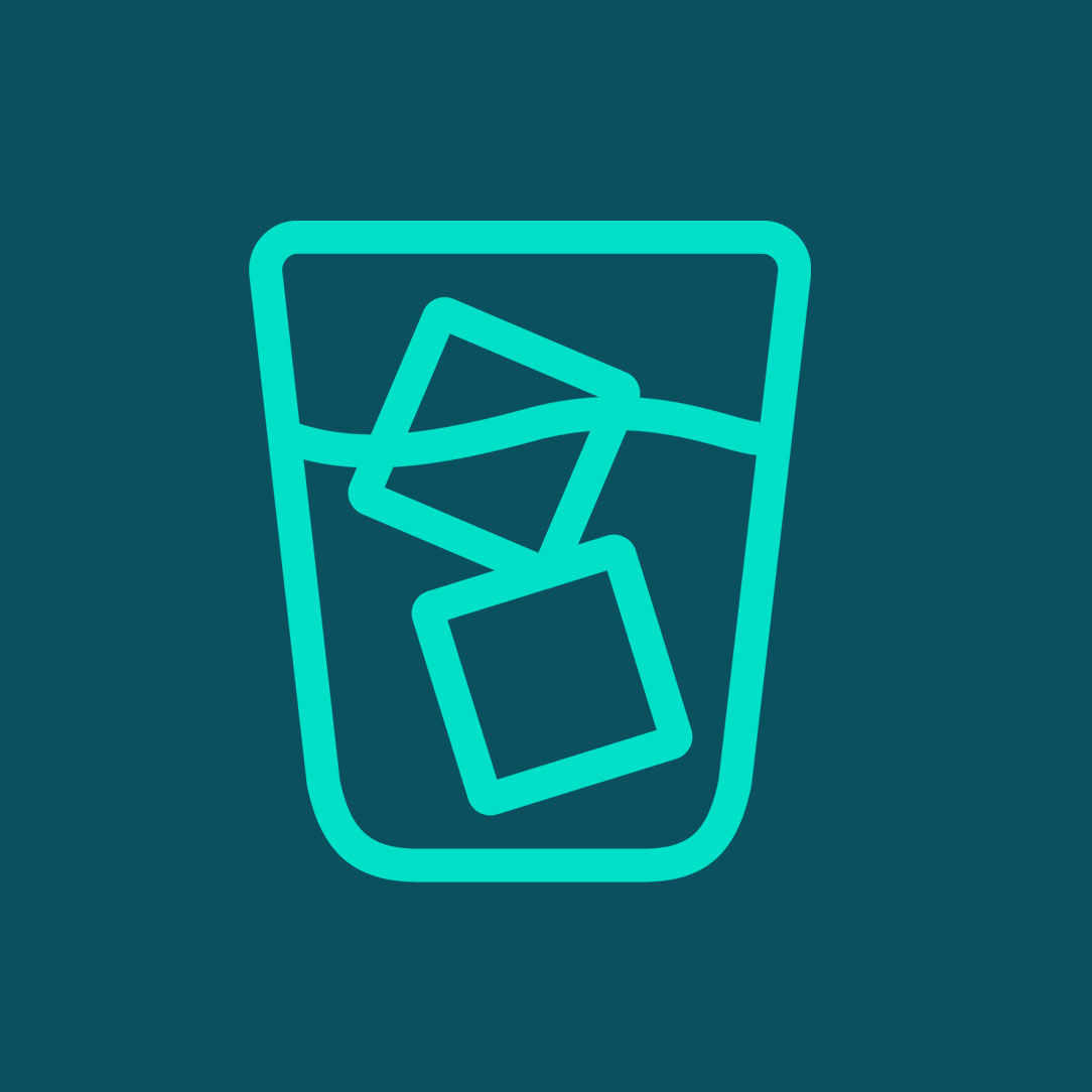 Icon of a water glass