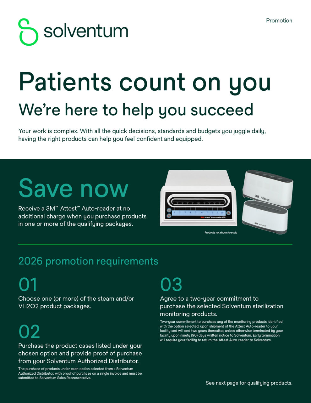 Promotional Flyer for Steam and/or VH2O2 Sterilization Assurance