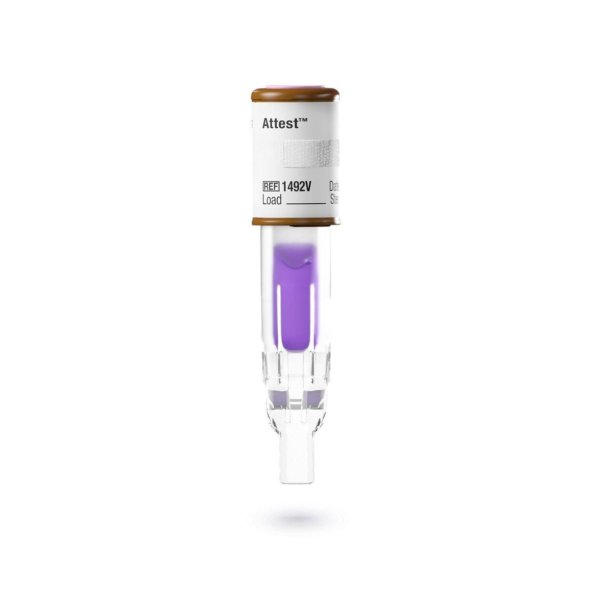 3M Attest Super Rapid Steam Biological Indicator, Brown Cap