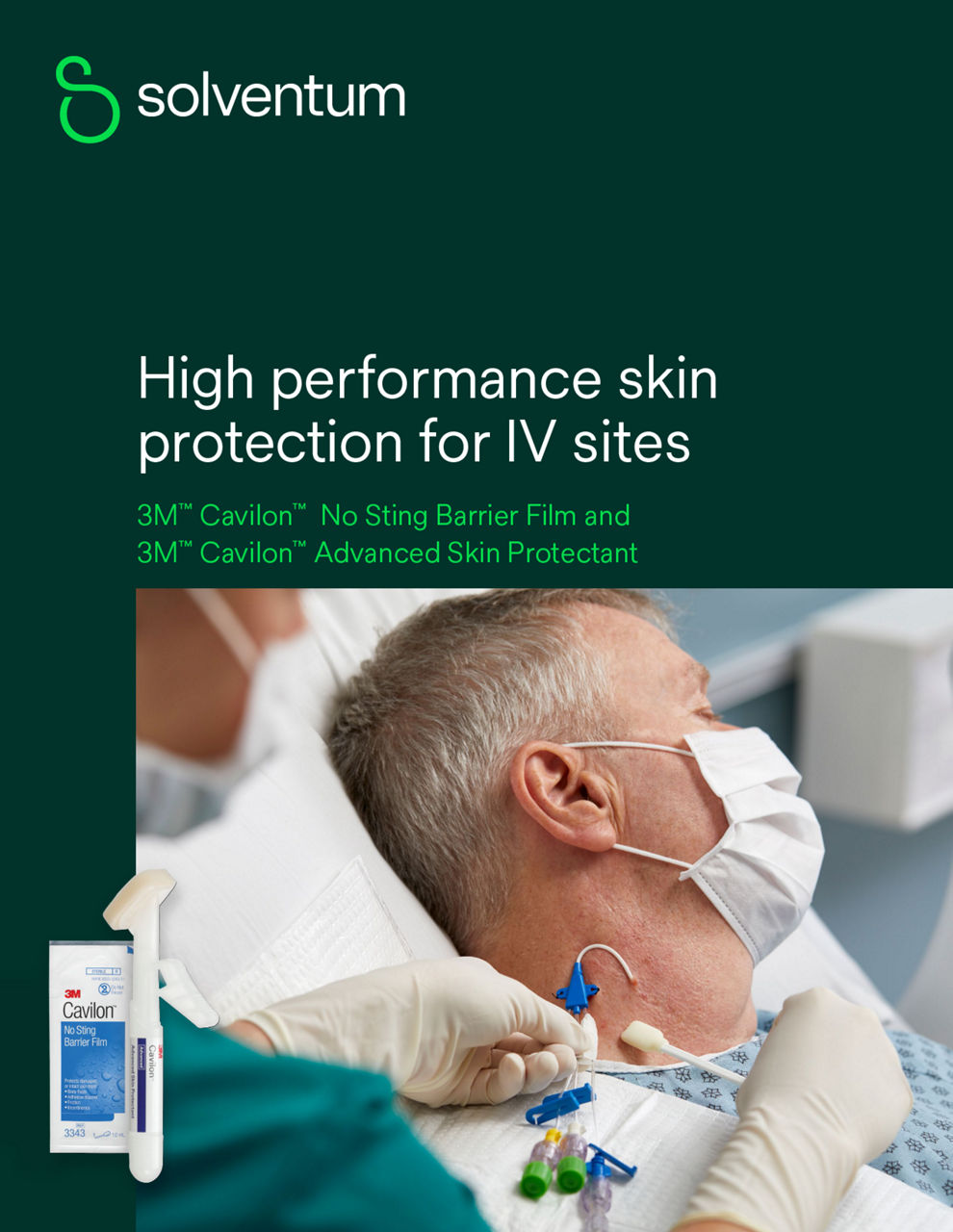 Cavilon No Sting barrier film brochure cover preview