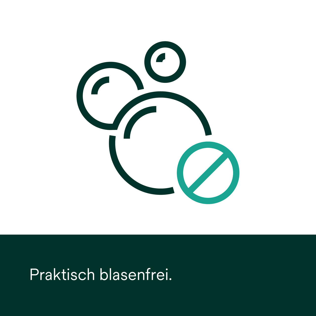 (1) Clarity Attachment Material : Praktisch blasenfrei.