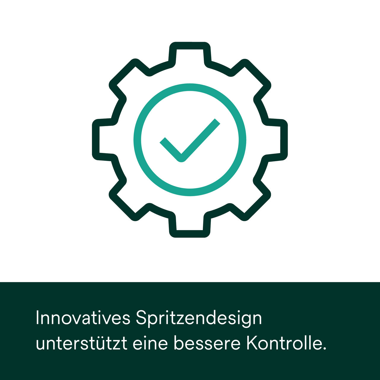 (5) Clarity Attachment Material : Innovatives Spritzendesign unterstützt eine bessere Kontrolle.