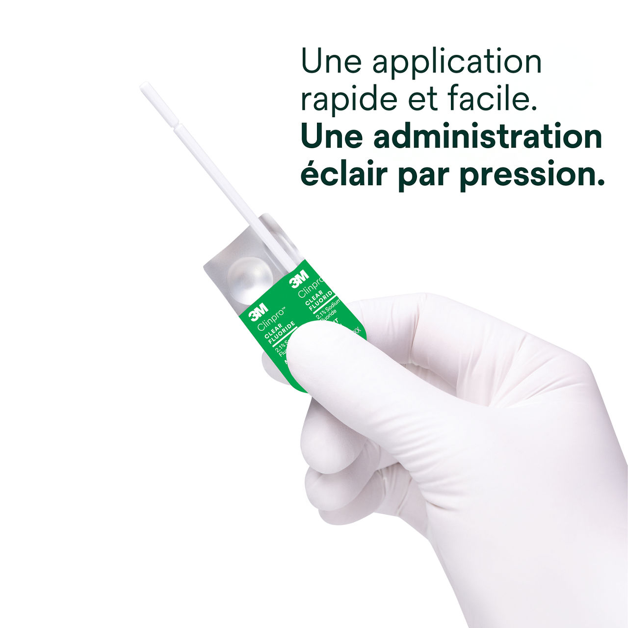Clinpro Clear, Mint : Application rapide et facile, il suffit de toucher et de partir
