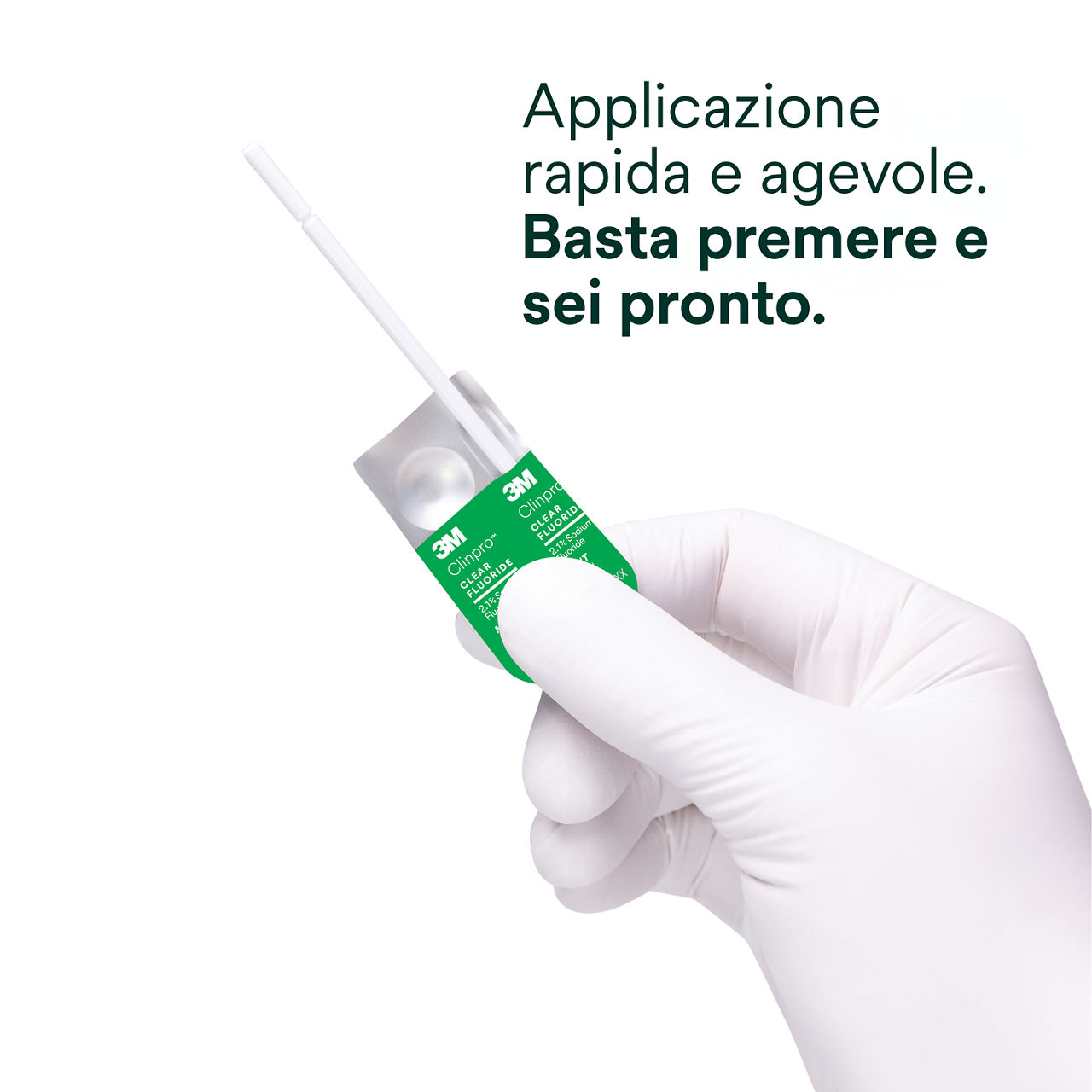 Clinpro Clear, Mint: Veloce e facile applicazione, basta toccare e partire
