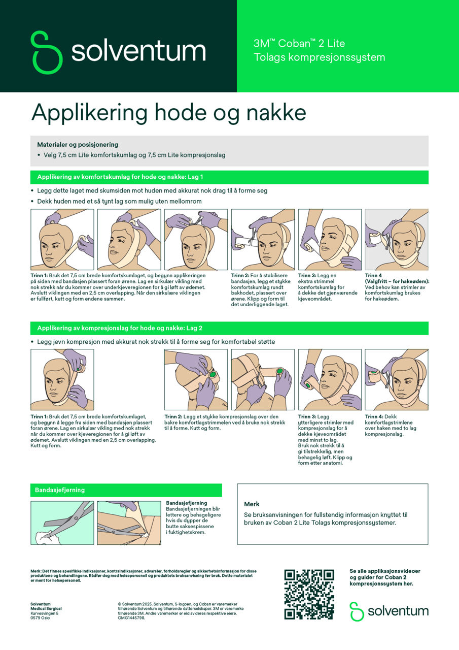 Coban™ 2 Applikering hode og nakke