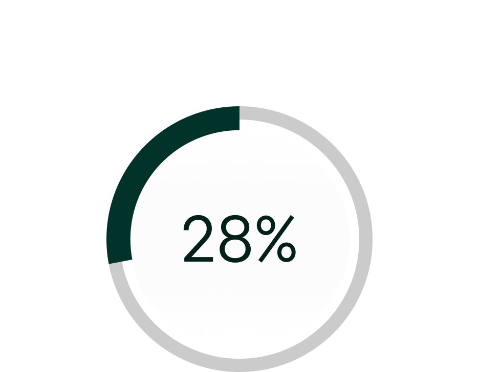 28% Donut-Visualisierungsillustration