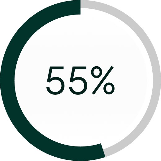 55% wizualizacja ilustracji pączka