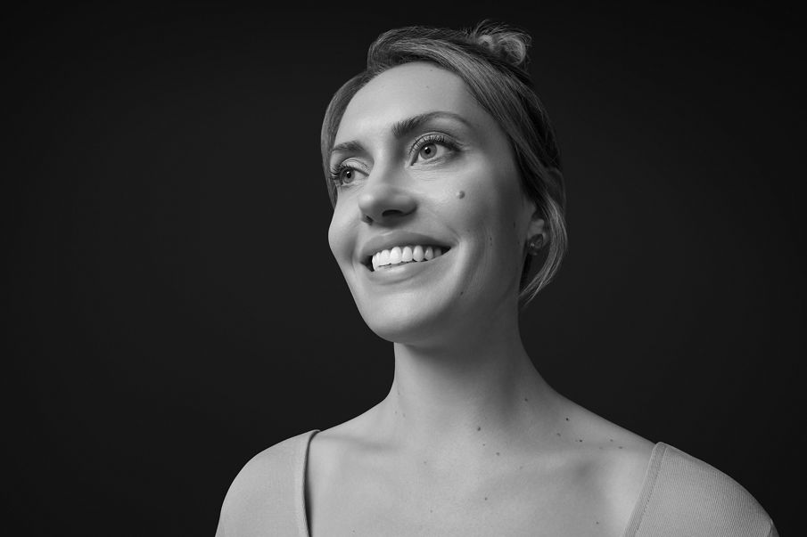 smiling dental patient